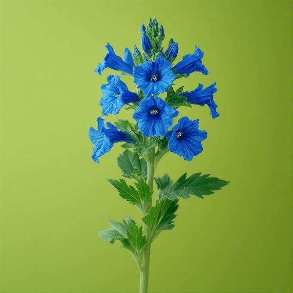 Blue_Delphinium_flower_one_ste(1) Blue Delphinium - Single Stem