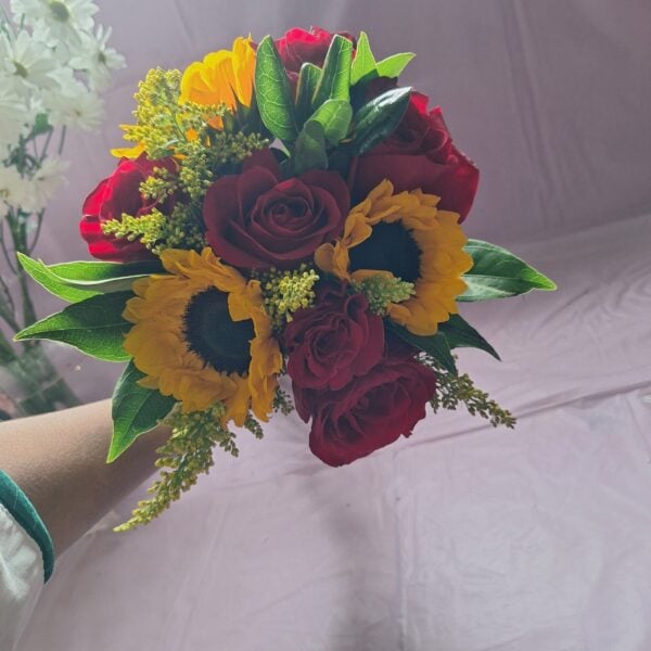 Florist Cincinnati- Sunflower Rose Casual Bouquet