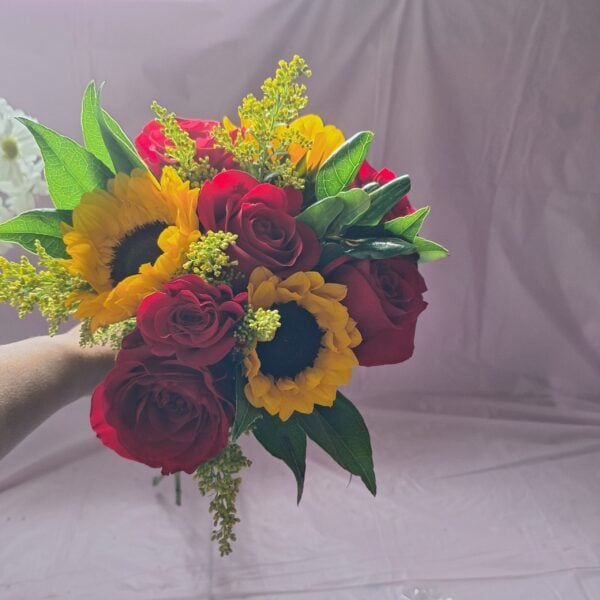 Florist Cincinnati- Sunflower Rose Casual Bouquet