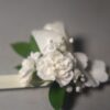 Classic White Corsage with Greenery
