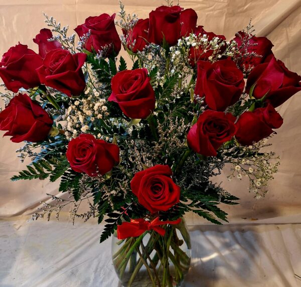 To You from HIM (Premium Red Freedom Roses Arrangement)