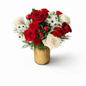 Holiday Gold Vase