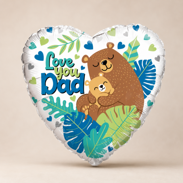 I Love You Dad Balloon I Love You Dad Balloon in metallic tones paired with fresh flowers from allthepeoplesflowers.com, delivered across Cincinnati and Northern Kentucky.
