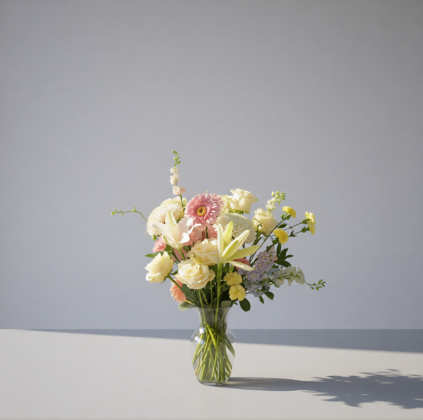 Designer’s Choice Sympathy arrangement with premium roses, lilies, and seasonal blooms, handcrafted by allthepeoplesflowers.com for delivery in Cincinnati and Northern Kentucky