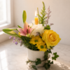 Designer Choice Sympathy Centerpiece with premium fresh flowers, delivered by local Cincinnati florist across Northern Kentucky.