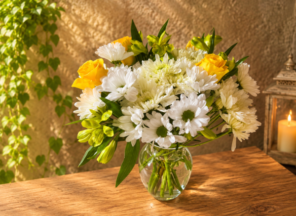 Healing Energy bouquet of fresh roses, daisies, and premium blooms from Local Cincinnati Florist