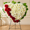 Open Hearts floral arrangement with fresh roses, tulips, and daisies delivered by Local Florist Cincinnati
