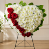 Open Hearts floral arrangement with fresh roses, tulips, and daisies delivered by Local Florist Cincinnati