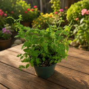 Strawberry Mint herb with vibrant green leaves, handcrafted freshness from local Cincinnati florist allthepeoplesflowers.com.