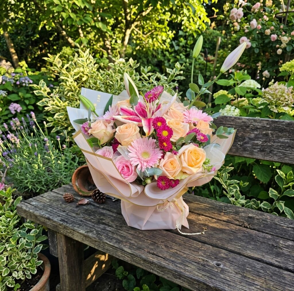 An Unforgettable Evening floral arrangement featuring fresh premium flowers in an elegant design from a local Cincinnati florist with secure flower delivery.