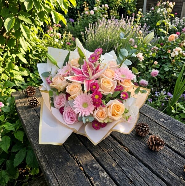 An Unforgettable Evening floral arrangement featuring fresh premium flowers in an elegant design from a local Cincinnati florist with secure flower delivery.